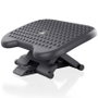 Aisens Reposapiés Ergonómico Inclinable y Ajustable Negro